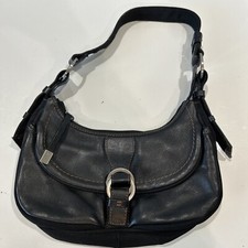 Bolsa de ombro Kenneth Cole New York couro preto e bolsa de náilon Hobo comprar usado  Enviando para Brazil