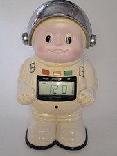 Vintage NASA Spaceman digital Alarm Clock 9" Figure retro astronaut Doll works comprar usado  Enviando para Brazil