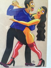Tableau peinture gouache d'occasion  Nice-
