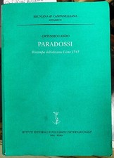 Ortensio lando paradossi usato  Napoli