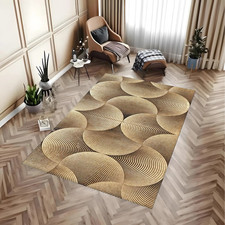 Tapete de área abstrato Art Deco linha ondulada | Decoração moderna geométrica comprar usado  Enviando para Brazil