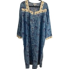 Camisola Only Necessities nova sem etiquetas 1x azul floral ilhós renda espreguiçadeira bolsos Mumu! comprar usado  Enviando para Brazil