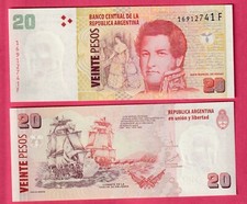 ARGENTINA 20 PESOS 2018   SC / UNC   P-355c, usado comprar usado  Enviando para Brazil