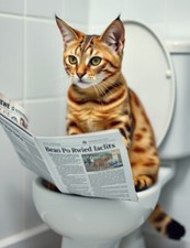 Bengal cat toilet for sale  DUNSTABLE