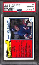 Usado, 1983 O-PEE-CHEE #1 MIKE BOSSY GOAL LEADER PSA 10 GEM-MT 27478611  comprar usado  Enviando para Brazil