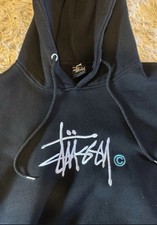 Black stussy hoodie for sale  EDINBURGH