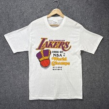 Camisa masculina vintage Los Angeles Lakers grande branca anos 80 NBA basquete Kobe Shaq, usado comprar usado  Enviando para Brazil