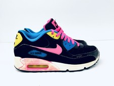 Tênis infantil feminino Nike Air Max 90 LTR tamanho 7Y colorido estilo anos 90 724852-004 comprar usado  Enviando para Brazil