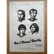 Stranglers nice sleazy for sale  CHESTERFIELD