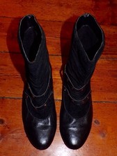 Black real leather for sale  GLASGOW