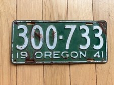 1941 oregon license for sale  Tacoma