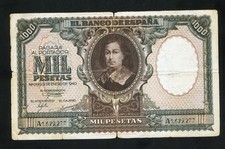 tu_bazar  BILLETE 1000 PESETAS 1940 A 1629277  MURILLO, usado comprar usado  Enviando para Brazil