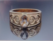 Morganit ring silber gebraucht kaufen  Heiligenstadt