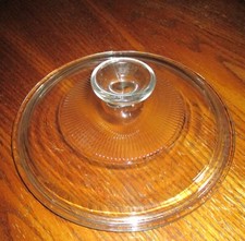 Usado, Pyrex G-5-C tampa de vidro temperado transparente, padrão Starburst com botão, 7-1/4", em excelente estado usado comprar usado  Enviando para Brazil