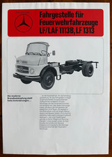 Usado, Prospekt Mercedes-Benz Fahrgestelle FEUERWEHR-Fahrzeuge Typ LF/LAF 1113B, LF1313 comprar usado  Enviando para Brazil