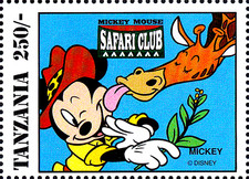 MNH Disney Zeichentrick Mickey Maus Safari Club Giraffe Tierwelt Afrika / 152, usado comprar usado  Enviando para Brazil