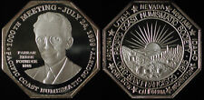 1999 Pacific Coast Numismatic Society PCNS 1000º encontro medalhas de prata e bronze comprar usado  Enviando para Brazil