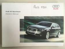 Manual do proprietário de carro Audi A3 Sportback maio de 2004 #251.561.8PA.20 comprar usado  Enviando para Brazil