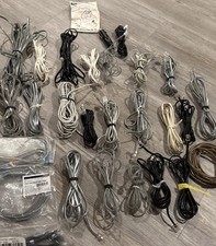 Lote de 25!! Cabos de telefone fixo fax, modem RJ-11 6P4P cabo de extensão 25’ + comprar usado  Enviando para Brazil