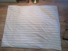 Cama/edredom de penas antigo feito à mão tecido listrado e capa de botão vintage comprar usado  Enviando para Brazil