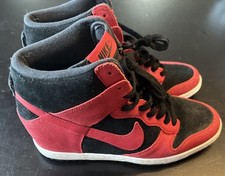 Usado, Tênis Nike Dunk Sky Hi 2012 Feminino Cunha Escondida Tamanho 10 Vermelho 528899-016 comprar usado  Enviando para Brazil