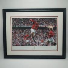 Framed signed large for sale  STOKE-ON-TRENT