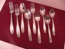 9 peças garfos de jantar Pfaltzgraff aço inoxidável HOOPLA FROST colher garfos para salada comprar usado  Enviando para Brazil