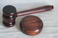 Gavel block mahogany for sale  UK