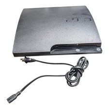 Console Sony PlayStation 3 Slim 320GB apenas com cabo CA - Preto CECH-3001B testado, usado comprar usado  Enviando para Brazil