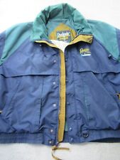 Jaqueta masculina vintage Ranger Boats XL azul/dourada nylon concha capuz escondido ventilado comprar usado  Enviando para Brazil