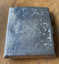 Antique silver cigarette for sale  CARNFORTH