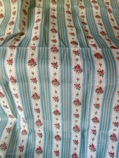 Tecido de algodão antigo início de 1900 listras de rosas floral fino dimity ~ rosa azul, usado comprar usado  Enviando para Brazil