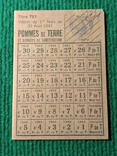 Ration sheet potatoes d'occasion  Expédié en Belgium
