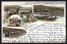 Lithographie heidelberg alte gebraucht kaufen  Berlin