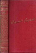 Canti. giacomo leopardi. usato  Italia