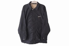 Vintage NIKE Kurtka Big Logo Pełny zamek błyskawiczny Rozmiar XL Oversize lata 90. sport czarny na sprzedaż  PL
