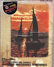 "Ebb Tide" Tapete Vintage Coração Vermelho Padrão Trava Gancho Lona 6652 24" X 36" Repac comprar usado  Enviando para Brazil