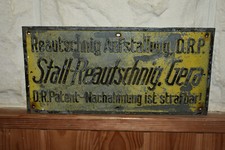 Altes blechschild 40er gebraucht kaufen  Limbach-Oberfrohna