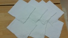 Vintage white fabric for sale  ILFRACOMBE
