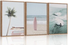 Beach framed canvas for sale  Brentwood