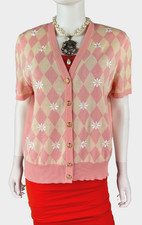 Cardigã Escada 12 EUA 48 IT 42 D L 100% lã malha rosa argila suéter passarela comprar usado  Enviando para Brazil