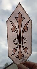 Ancien verre vitrail d'occasion  Saint-Amand-les-Eaux