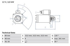 Anlasser starter bosch gebraucht kaufen  Oberlungwitz
