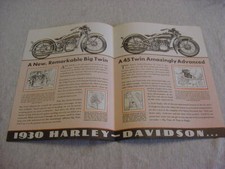 Harley 1930 brochure for sale  La Grange