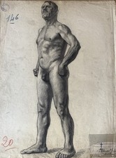 Dessin ancien homme d'occasion  Belleville