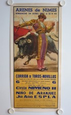 Affiche corrida arènes d'occasion  La Courtine