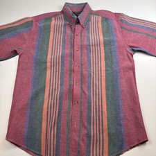Usado, Camisa masculina vintage Caravan Western manga curta grande tira multicolorida comprar usado  Enviando para Brazil