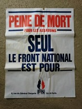 Politique affiche front d'occasion  Clermont-en-Argonne