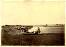 Kozlowski, Canal de Suez, déversoir du Sérapéum albumen vintage print,construi comprar usado  Enviando para Brazil