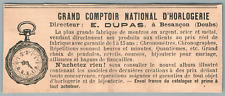 1907 watchmaker dupas d'occasion  Expédié en Belgium